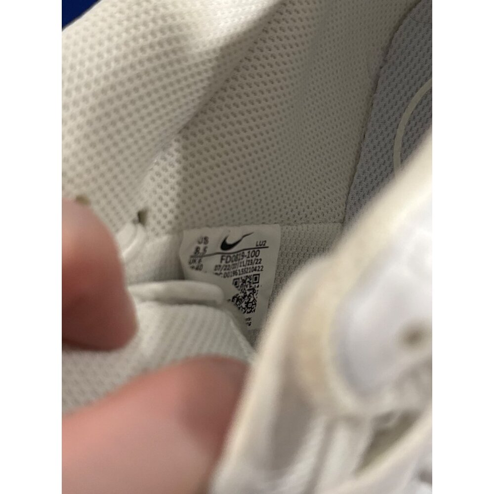 Nike Court Vision FD 0819-100 White Iridescent Swoosh Womens High-Top Sneakers - Picture 7 of 9